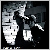 thief trying to break in